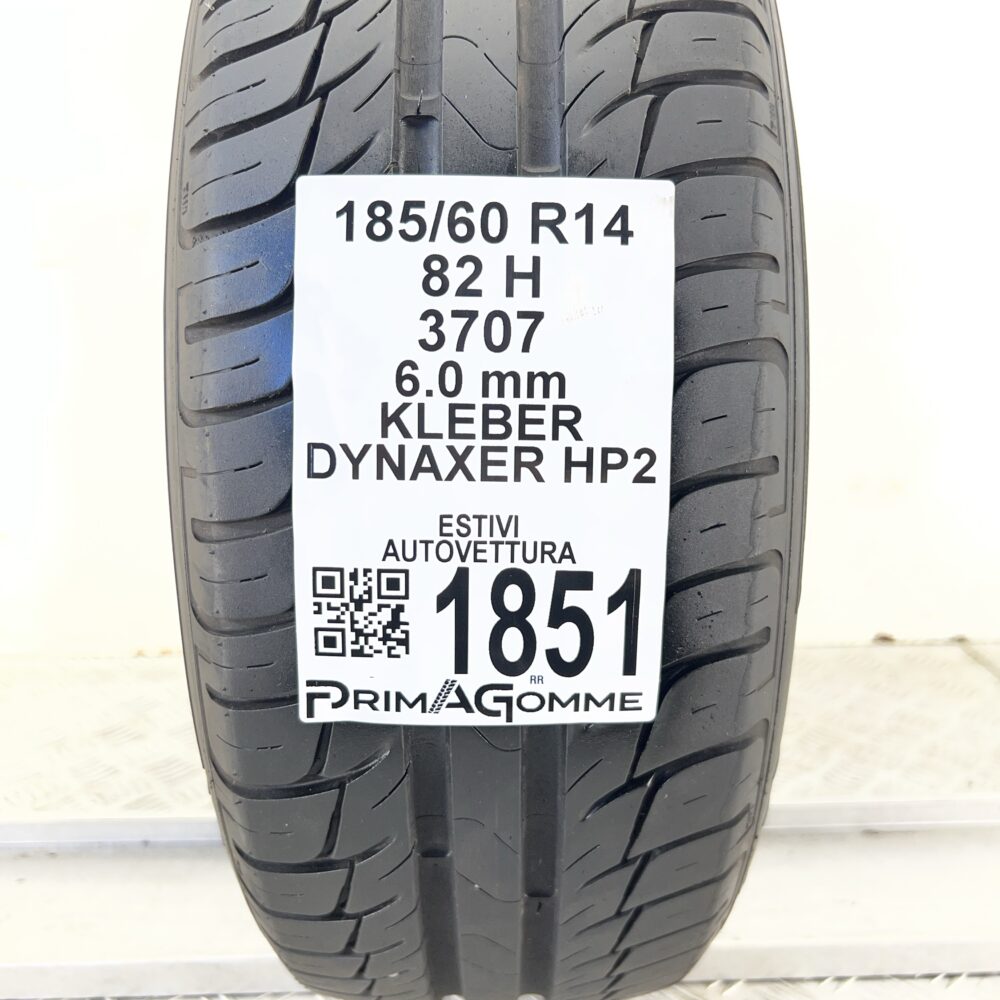 Pneumatico Usato 185 60 R14 82H KLEBER Dynaxer HP2 86% Estivo - immagine 3