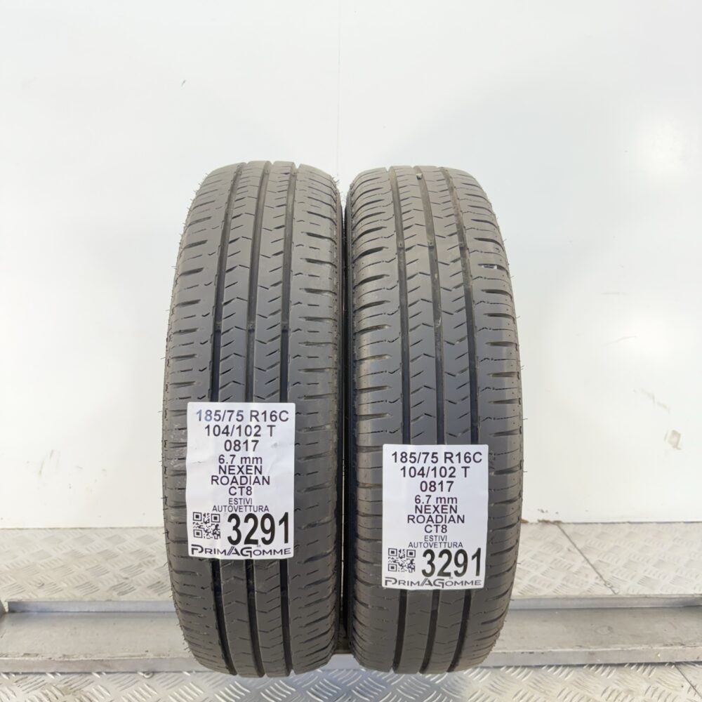 Gomme Usate 185 75 R16C 104/102T Nexen Roadian CT8 96% Estive - immagine 10