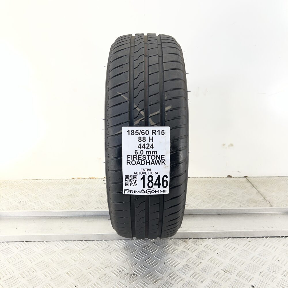 Pneumatico Usato 185 60 R15 88H FIRESTONE ROADHAWK 86% Estivo