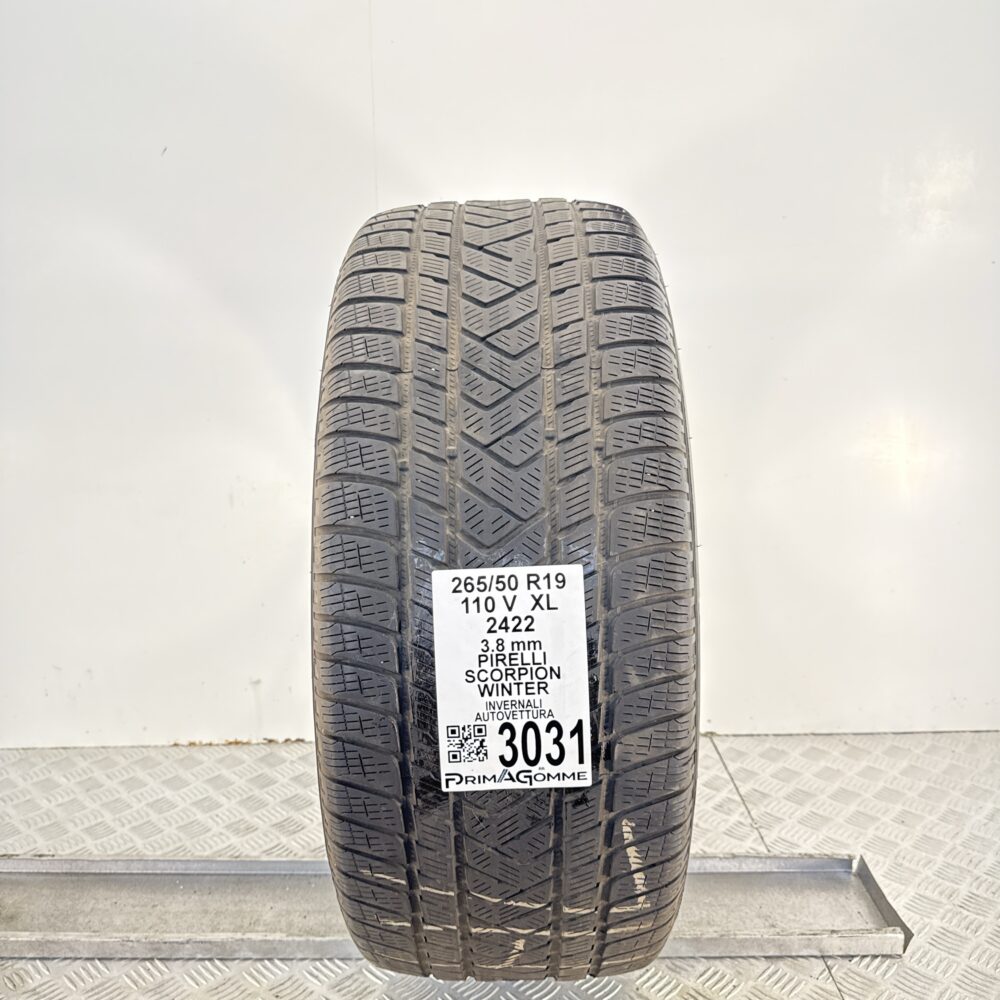 Gomma Usata 265 50 R19 XL 110V Pirelli Scorpion Winter Invernale