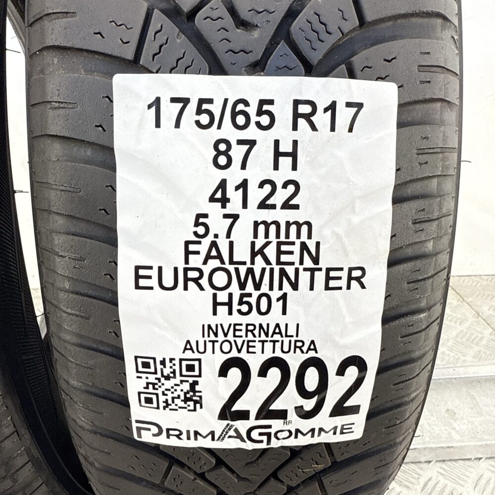 Gomme Usate 175 65 R17 87H Falken Eurowinter H501 81% Invernali - immagine 3