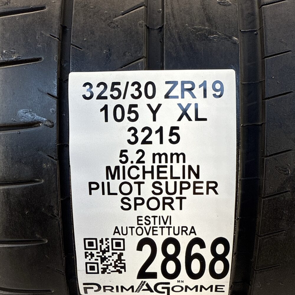 Gomme Usate 325 30 ZR19 XL 105Y Michelin Pilot Super Sport 74% Estive - immagine 3