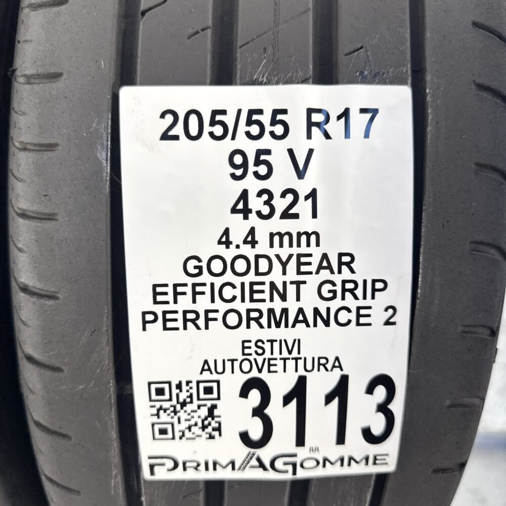 Gomme Usate 205 55 R17 95V Goodyear Efficient Grip Performance 2 Estive - immagine 3