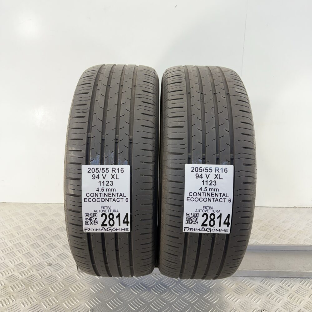 Gomme Usate 205 55 R16 XL 94V Continental EcoContact 6 Estive - immagine 4