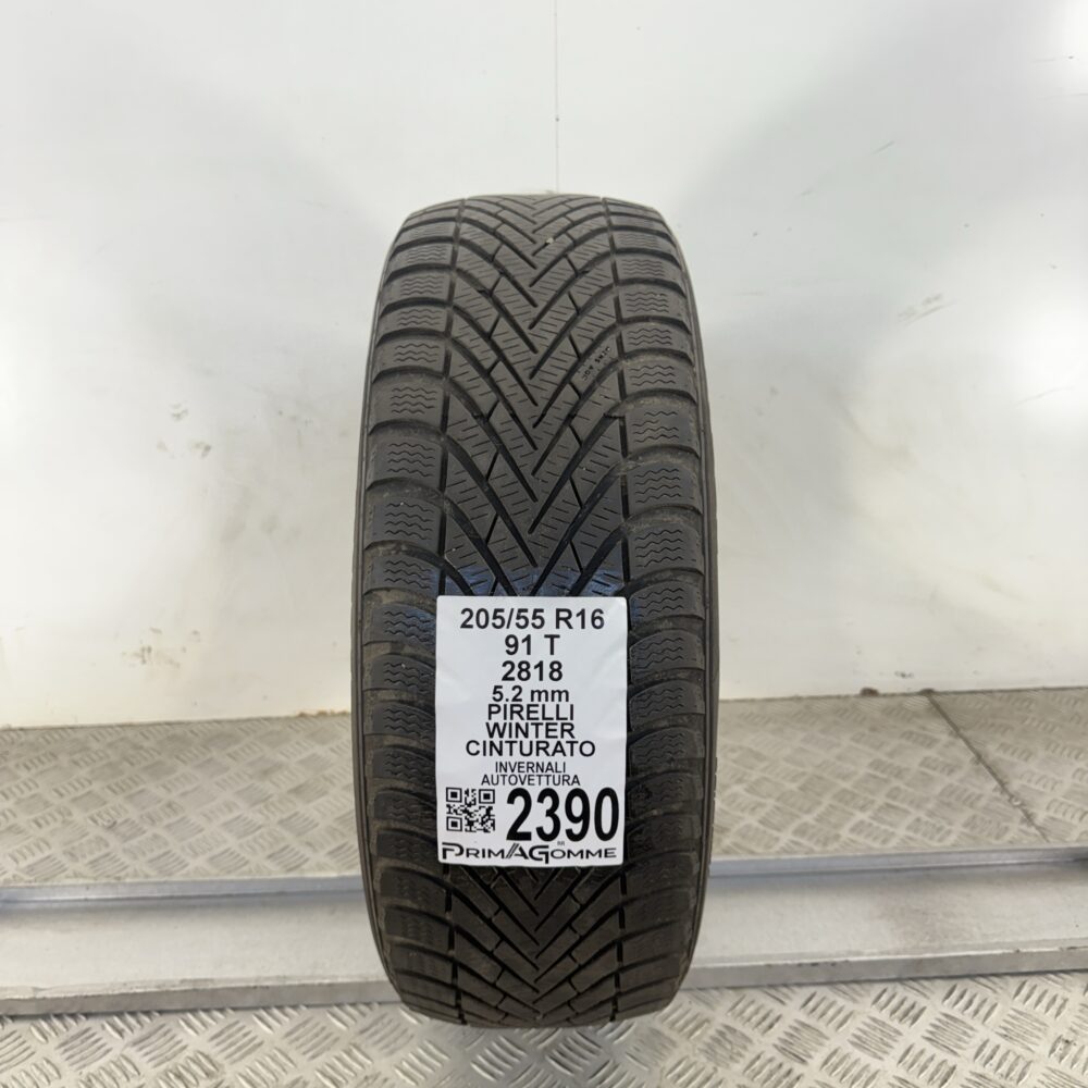 Gomma Usata 205 55 R16 91T Pirelli Winter Cinturato Invernale