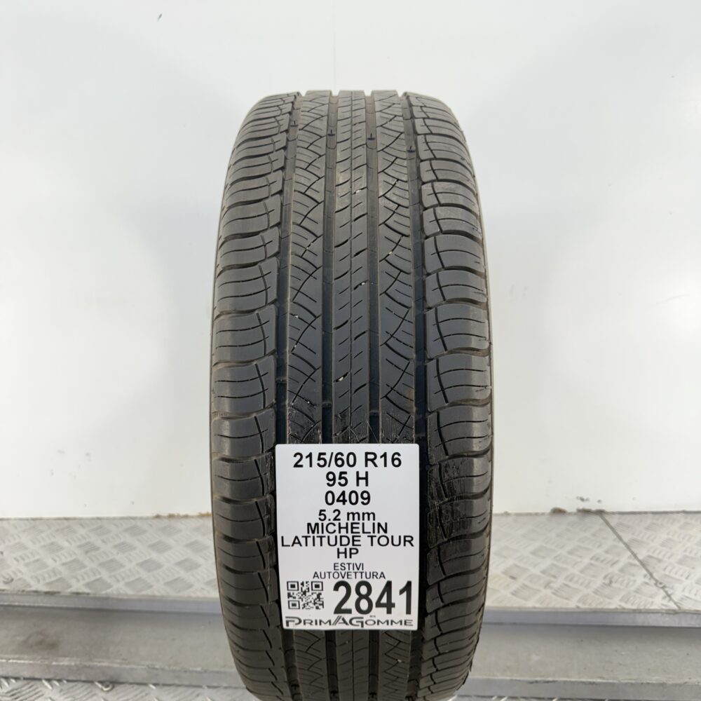 Gomma Usata 215 60 R16 95H MICHELIN Latitude Tour HP 74% Estivo