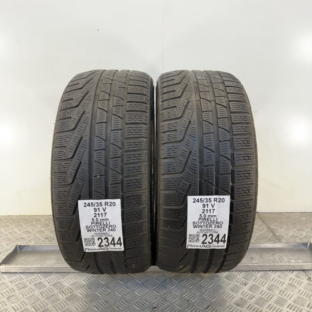 Gomme Usate 245 35 R20 91V Pirelli Sottozero Winter 240 71% Invernali