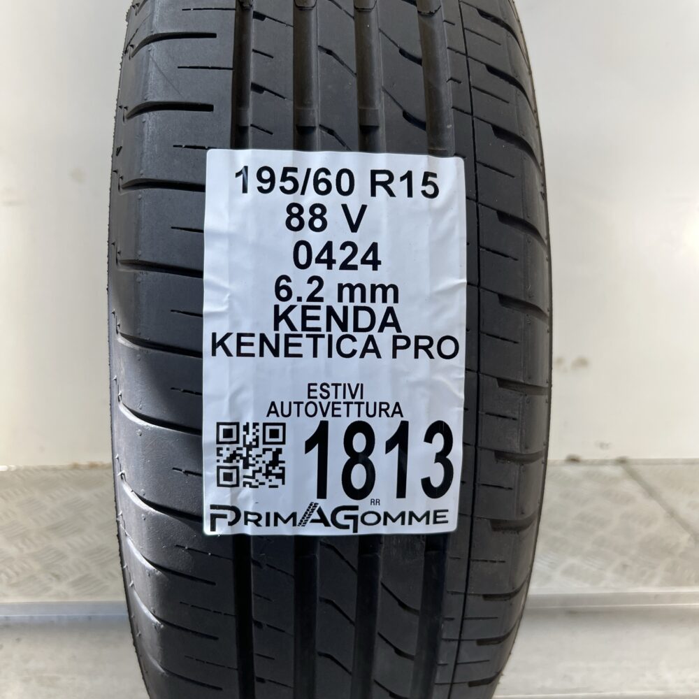 Pneumatico Usato 195 60 R15 88V KENDA Kenetica Pro 89% Estivo - immagine 3