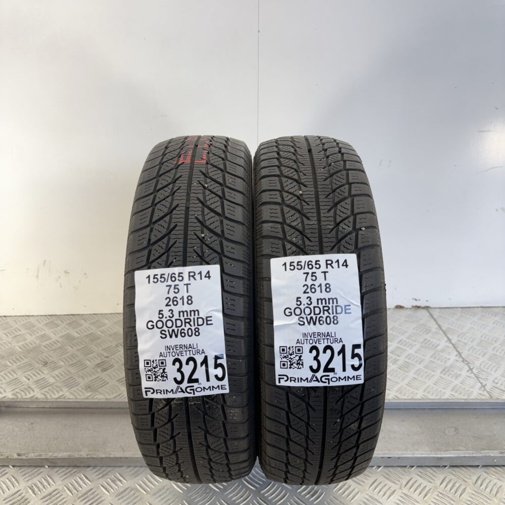 Gomme Usate 155 65 R14 75T Goodride SW608 76% Invernali