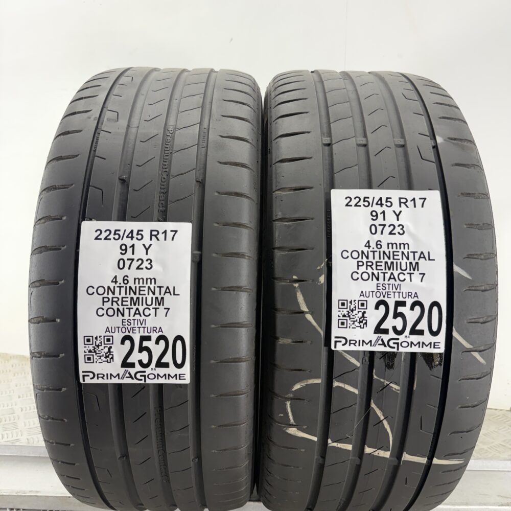 Gomme Usate 225 45 R17 91Y Continental Premium Contact 7 Estive