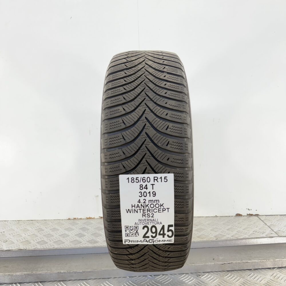 Gomma Usata 185 60 R15 84T Hankook Wintericept RS2 Invernale