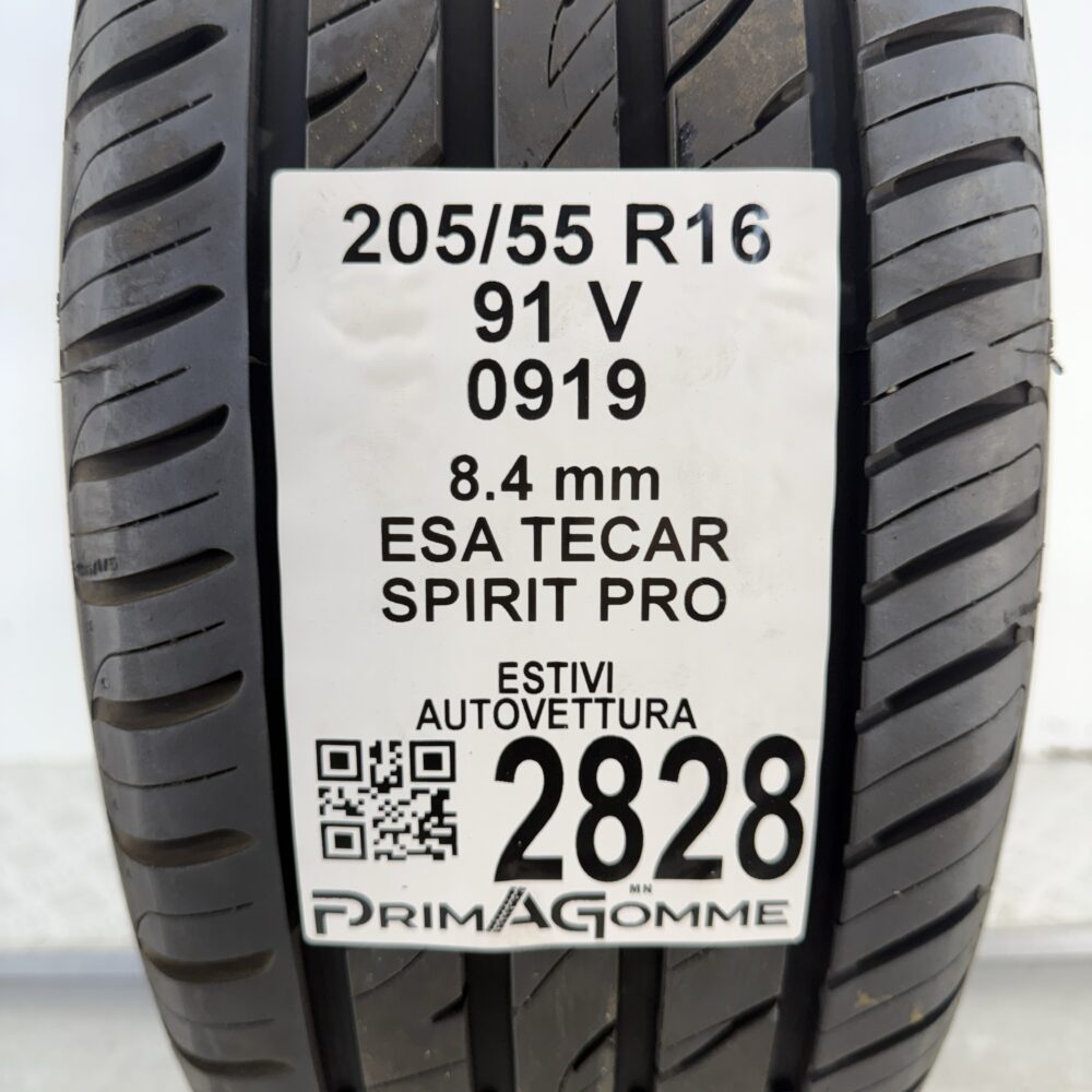 Gomma Usata 205 55 R16 91V Esa Tecar Spirit Pro 95% Estivo - immagine 3