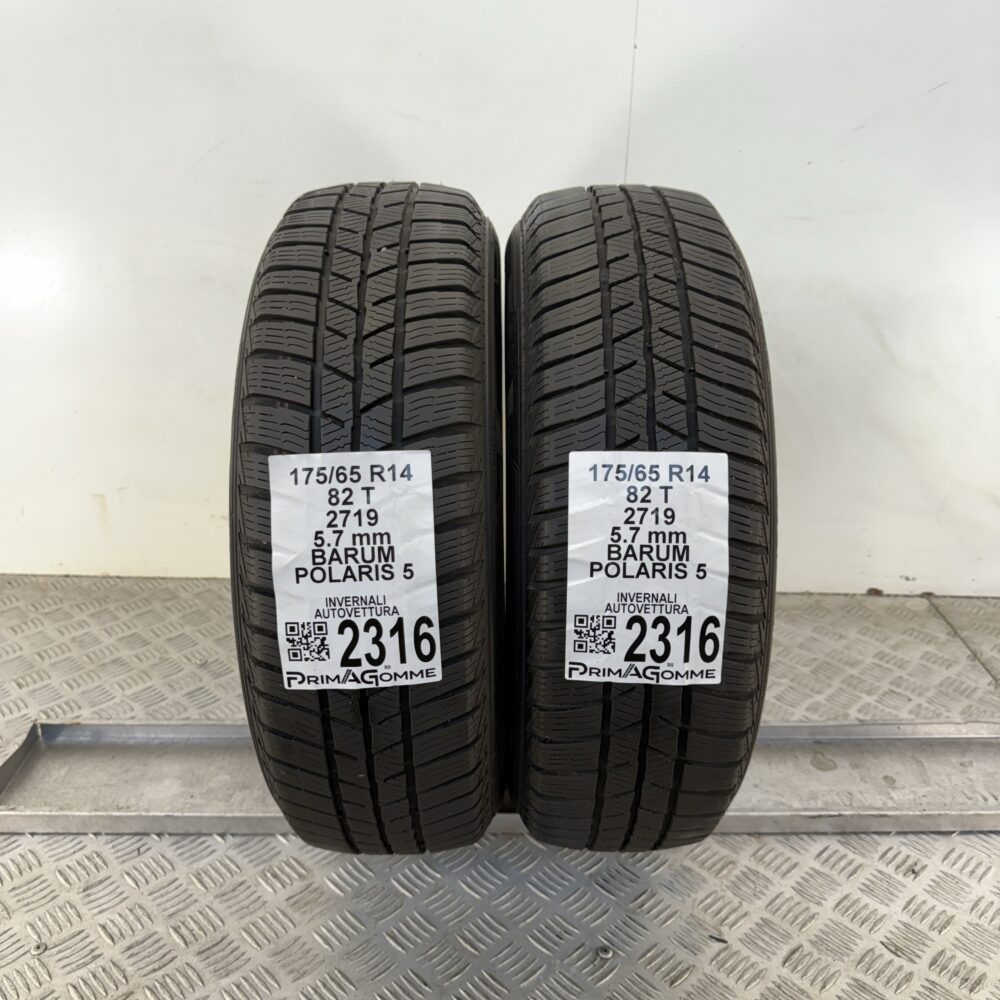 Gomme Usate 175 65 R14 82T BARUM Polaris 5 81% Invernali - immagine 7
