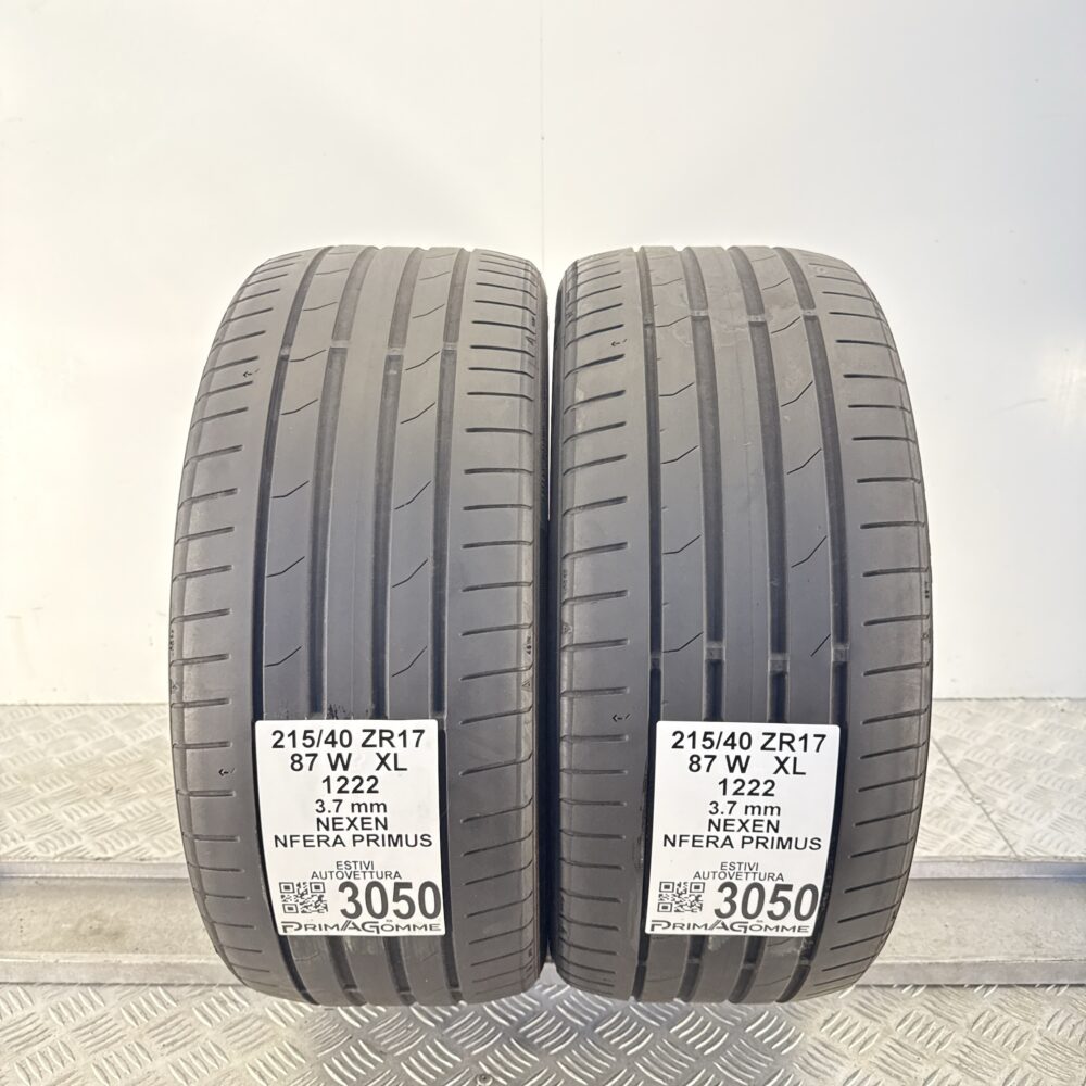 Gomme Usate 215 40 ZR17 XL 87W Nexen NFERA PRIMUS Estive