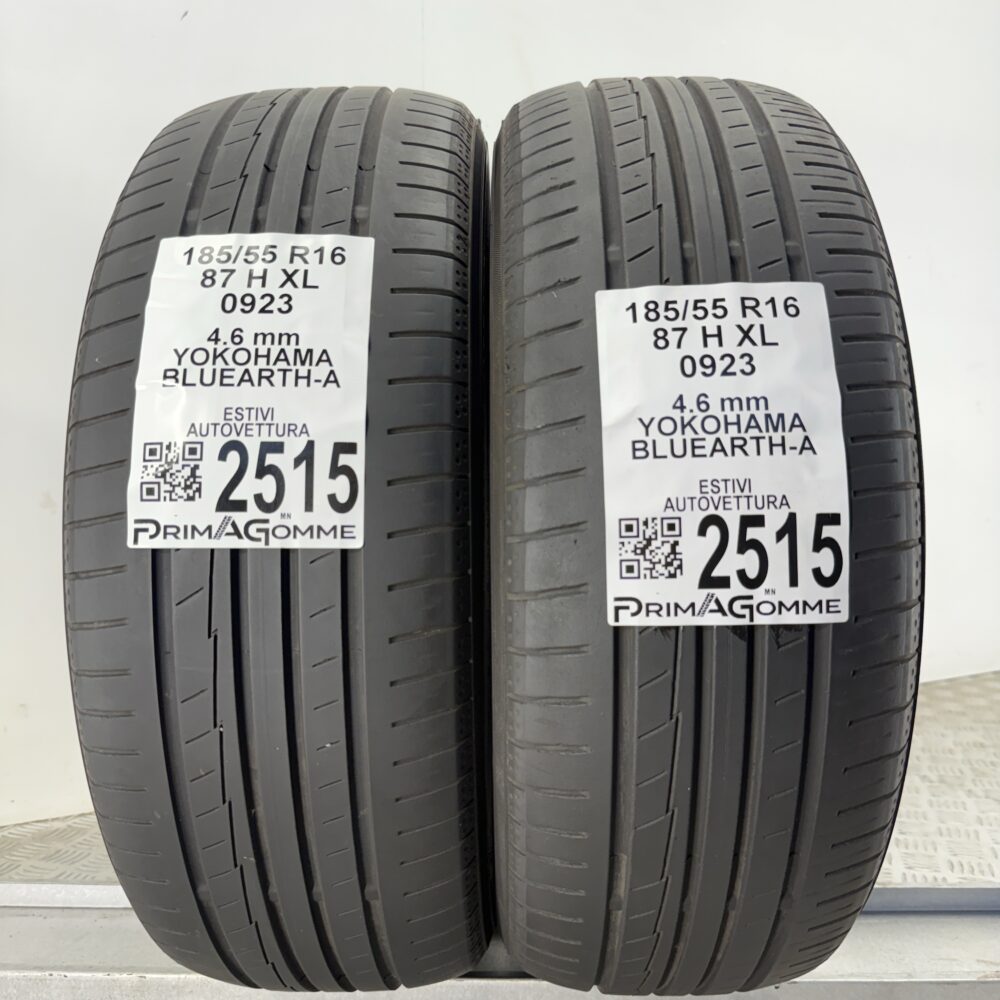 Gomme Usate 185 55 R16 XL 87H Yokohama BluEarth-A Estive