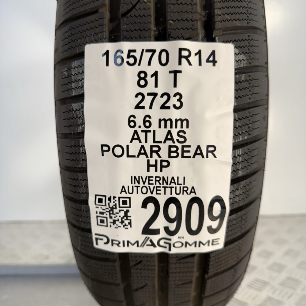 Gomma Usata 165 70 R14 81T Atlas Polar Bear HP 83% Invernale - immagine 3