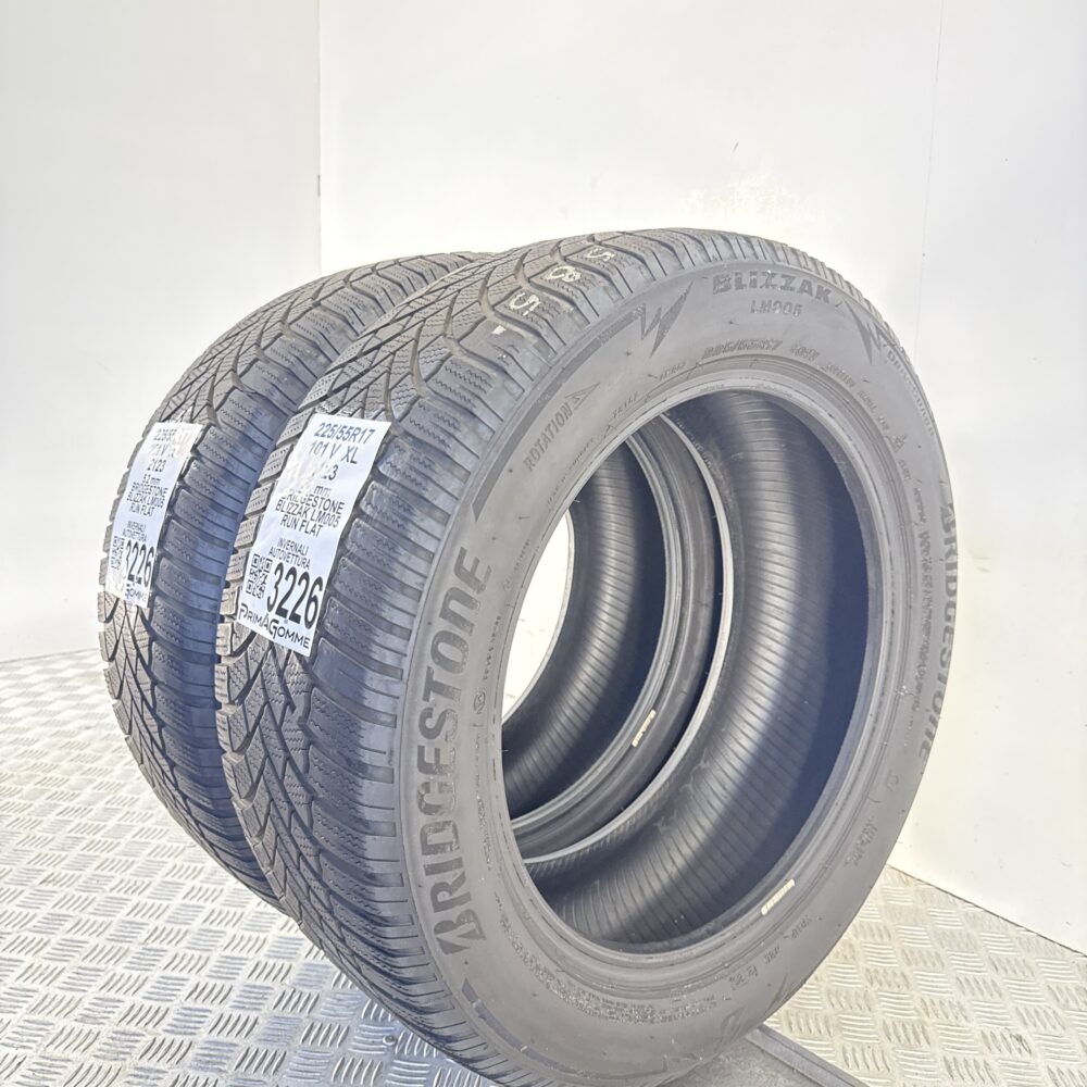 Gomme Usate 225 55 R17 XL 101V Bridgestone Blizzak LM005 RunFlat 74% Invernali - immagine 4