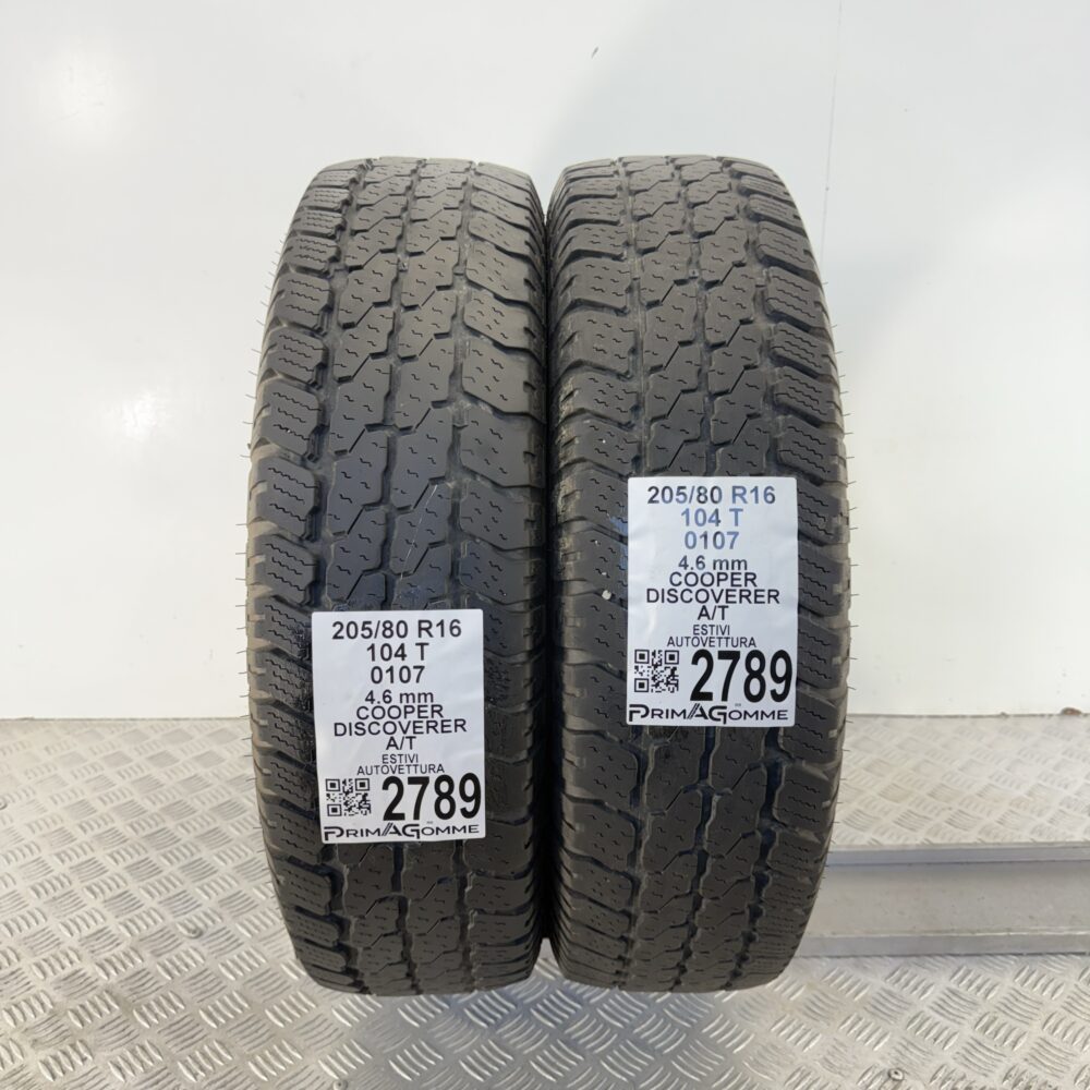 Gomme Usate 205 80 R16 104T Cooper Discoverer A/T Estive - immagine 4