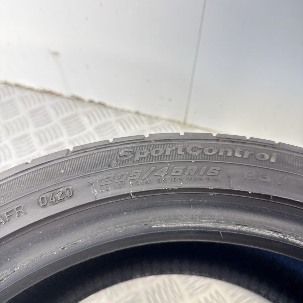 Gomme Usate 205 45 R16 83V Fulda Sport Control Estive - immagine 8