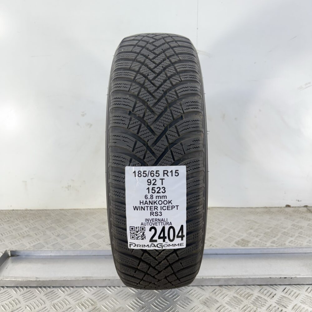 Gomma Usata 185 65 R15 92T Hankook Winter Icept RS3 85% Invernale