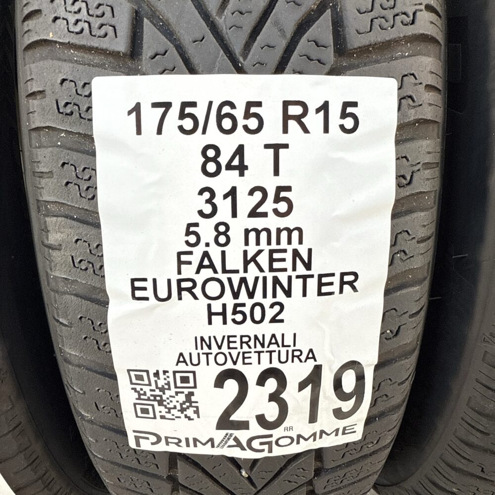 Gomme Usate 175 65 R15 84T Falken Eurowinter H502 83% Invernali - immagine 3