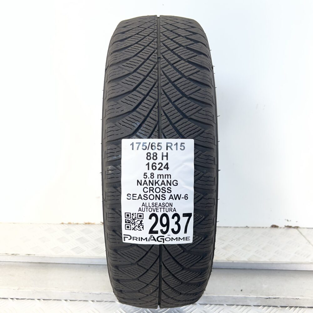 Gomma Usata 175 65 R15 88H Nankang Cross Seasons AW-6 83% 4 Stagioni