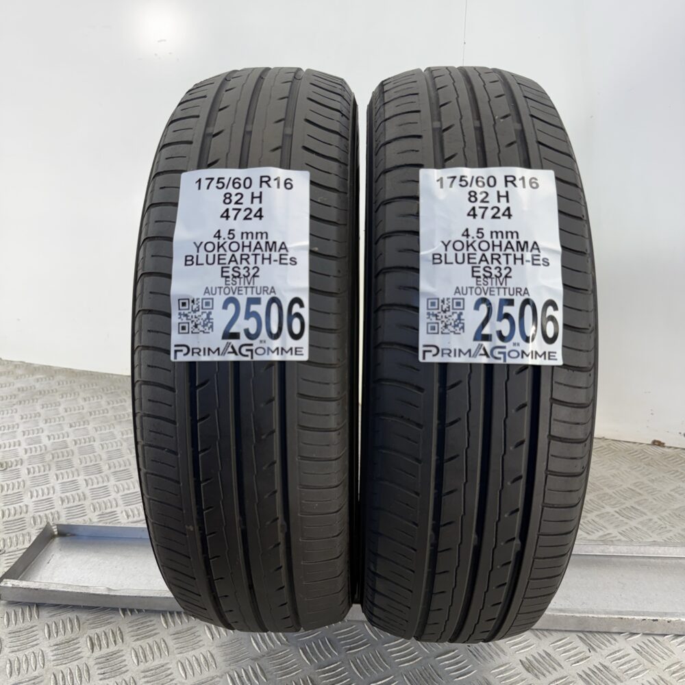 Gomme Usate 175 60 R16 82H Yokohama BLUEARTH-Es ES32 Estive
