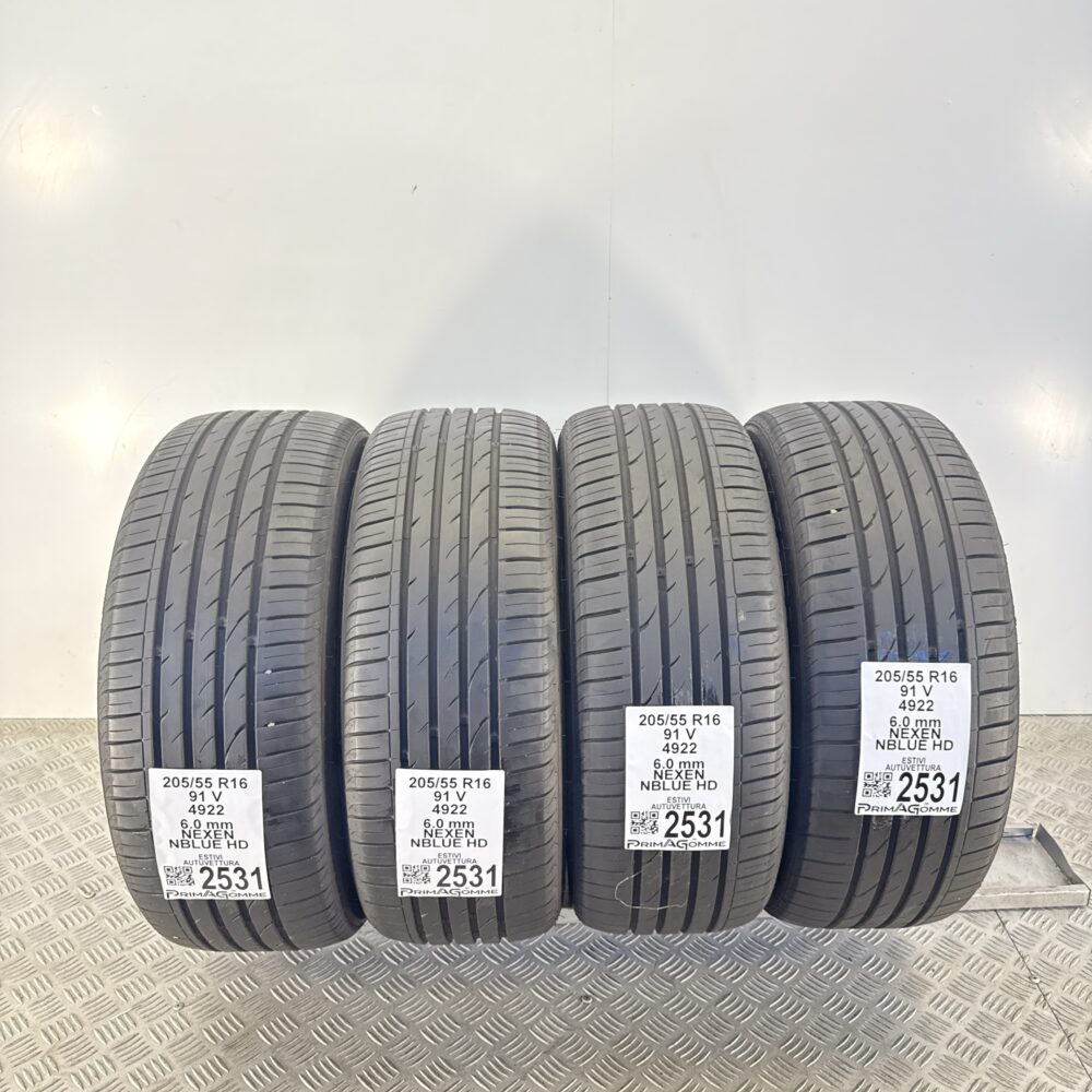 Gomme Usate 205 55 R16 91V Nexen NBLUE HD 86% Estive