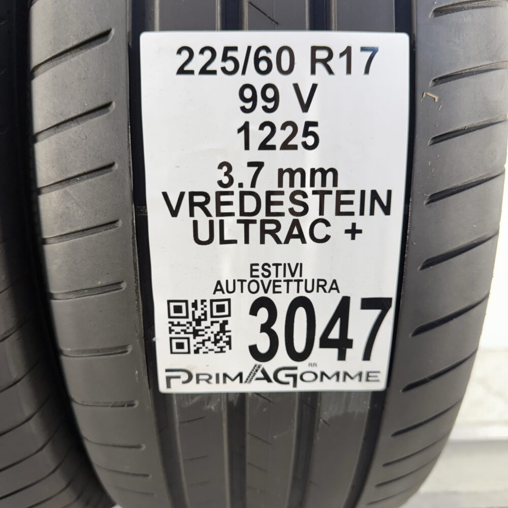 Gomme Usate 225 60 R17 99V Vredestein Ultrac + Estive - immagine 3