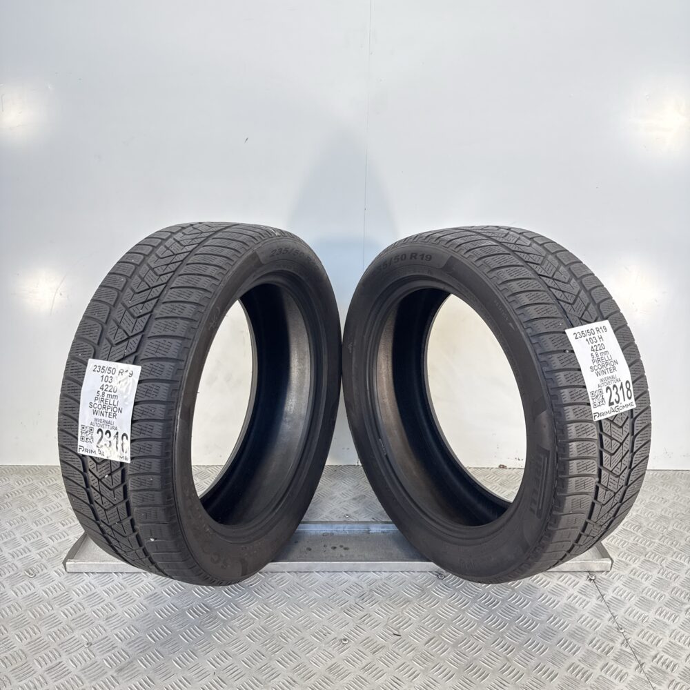 Gomme Usate 235 50 R19 103H Pirelli Scorpion Winter 83% Invernali - immagine 6