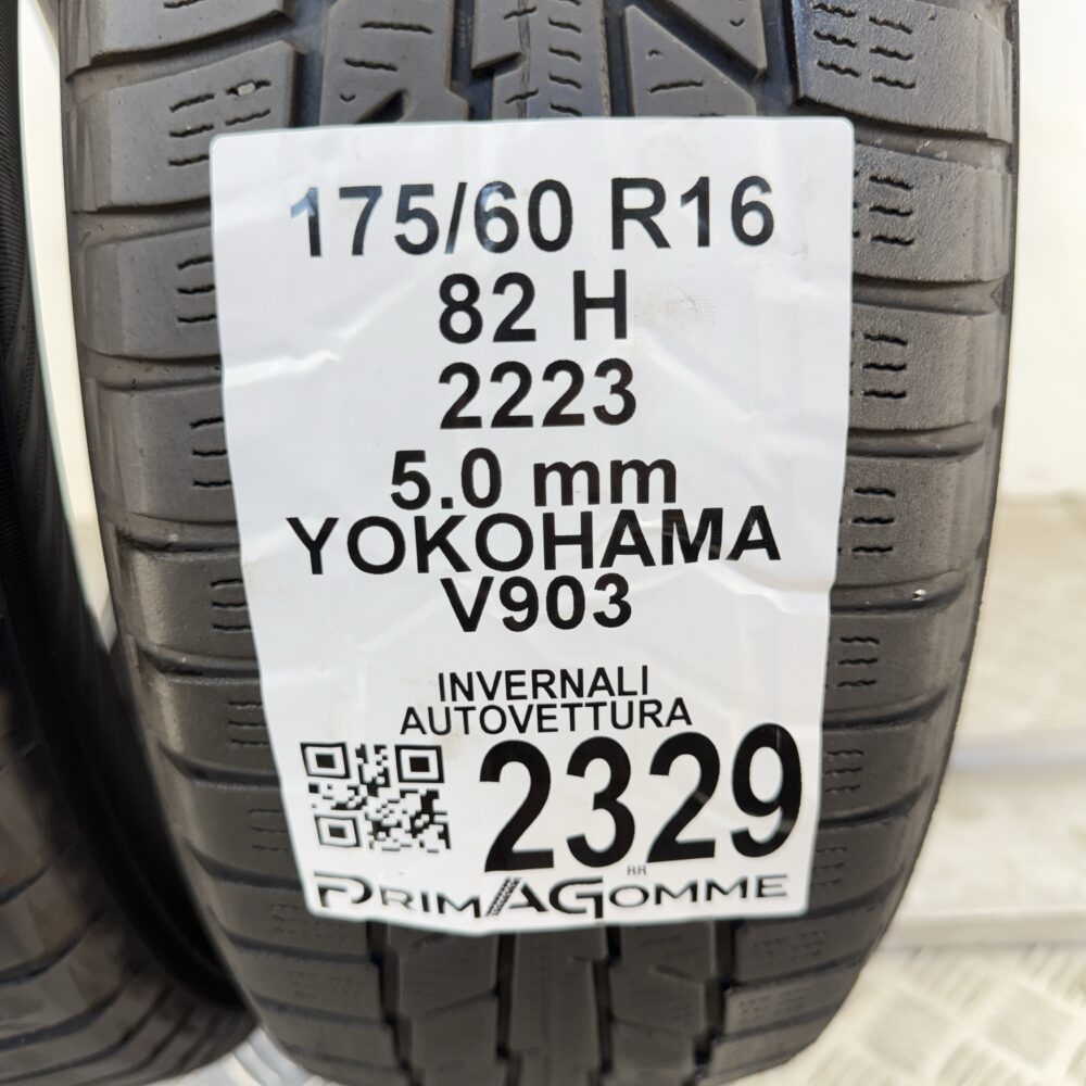 Gomme Usate 175 60 R16 82H Yokohama V903 71% Invernali - immagine 3