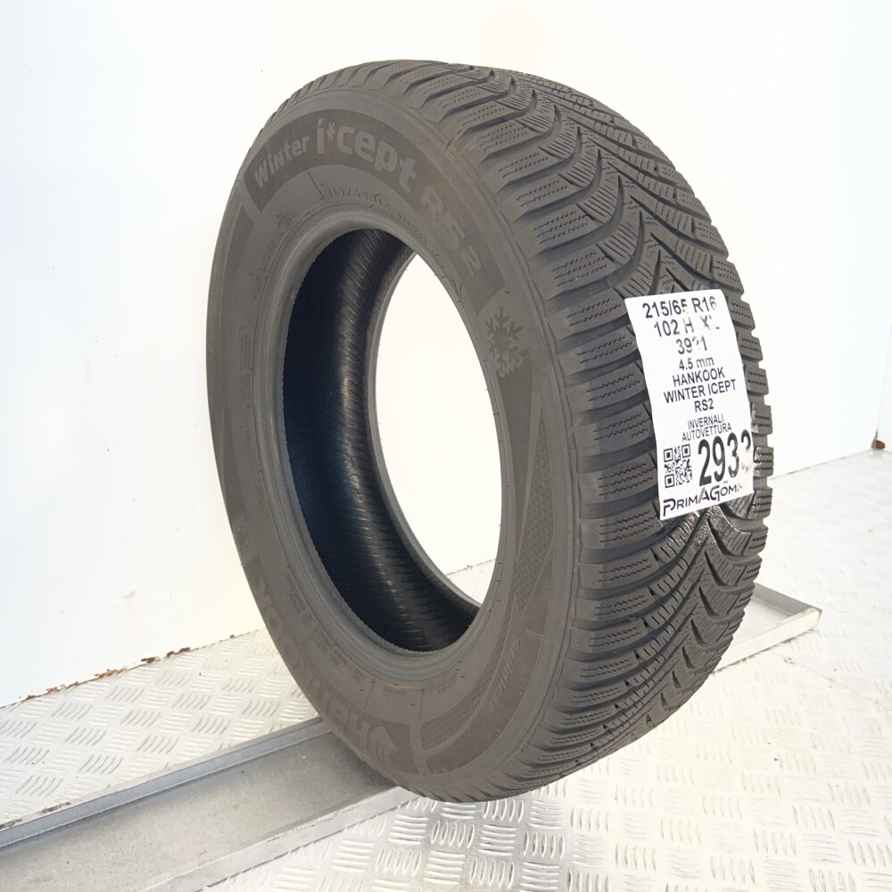 Gomma Usata 215 65 R16 XL 102H Hankook Winter Icept RS2 Invernale - immagine 5