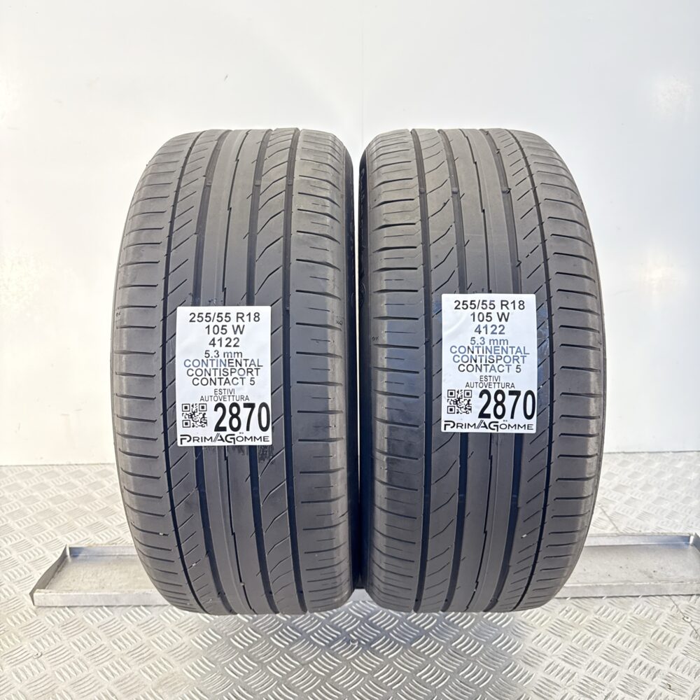 Gomme Usate 255 55 R18 105W Continental ContiSport Contact 5 76% Estive