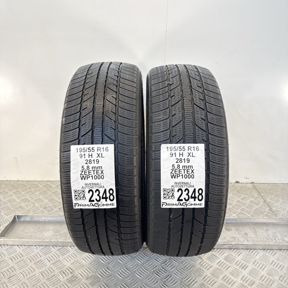 Gomme Usate 195 55 R16 XL 91H ZEETEX WP1000 83% Invernali