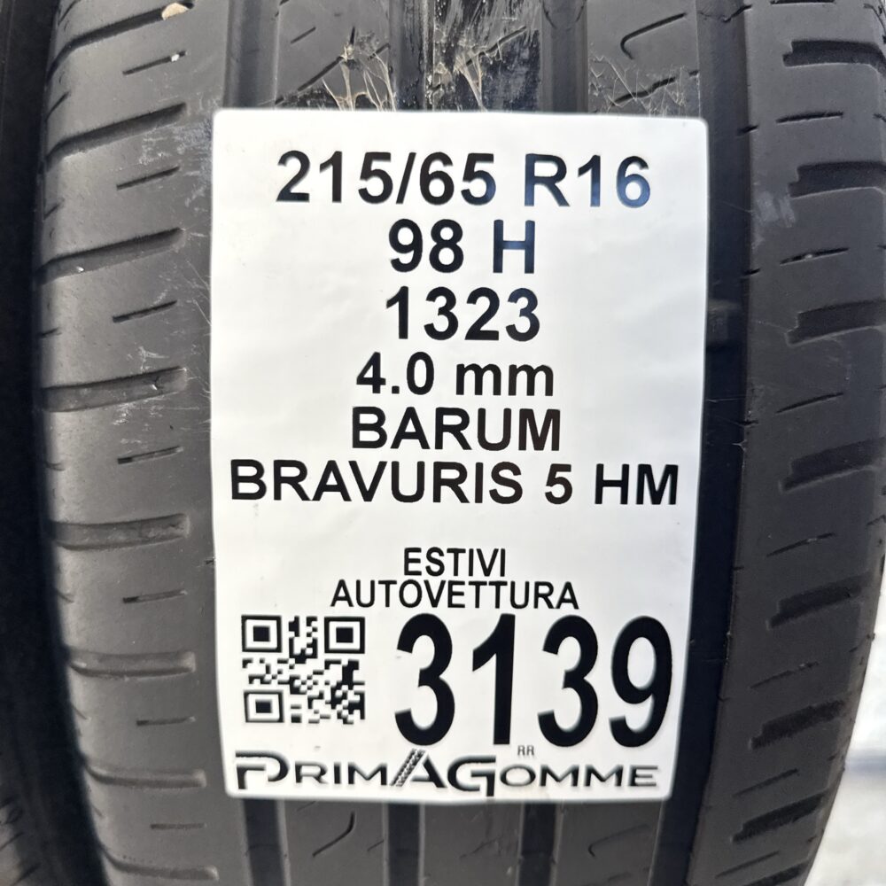 Gomme Usate 215 65 R16 98H BARUM Bravuris 5 HM Estive - immagine 3
