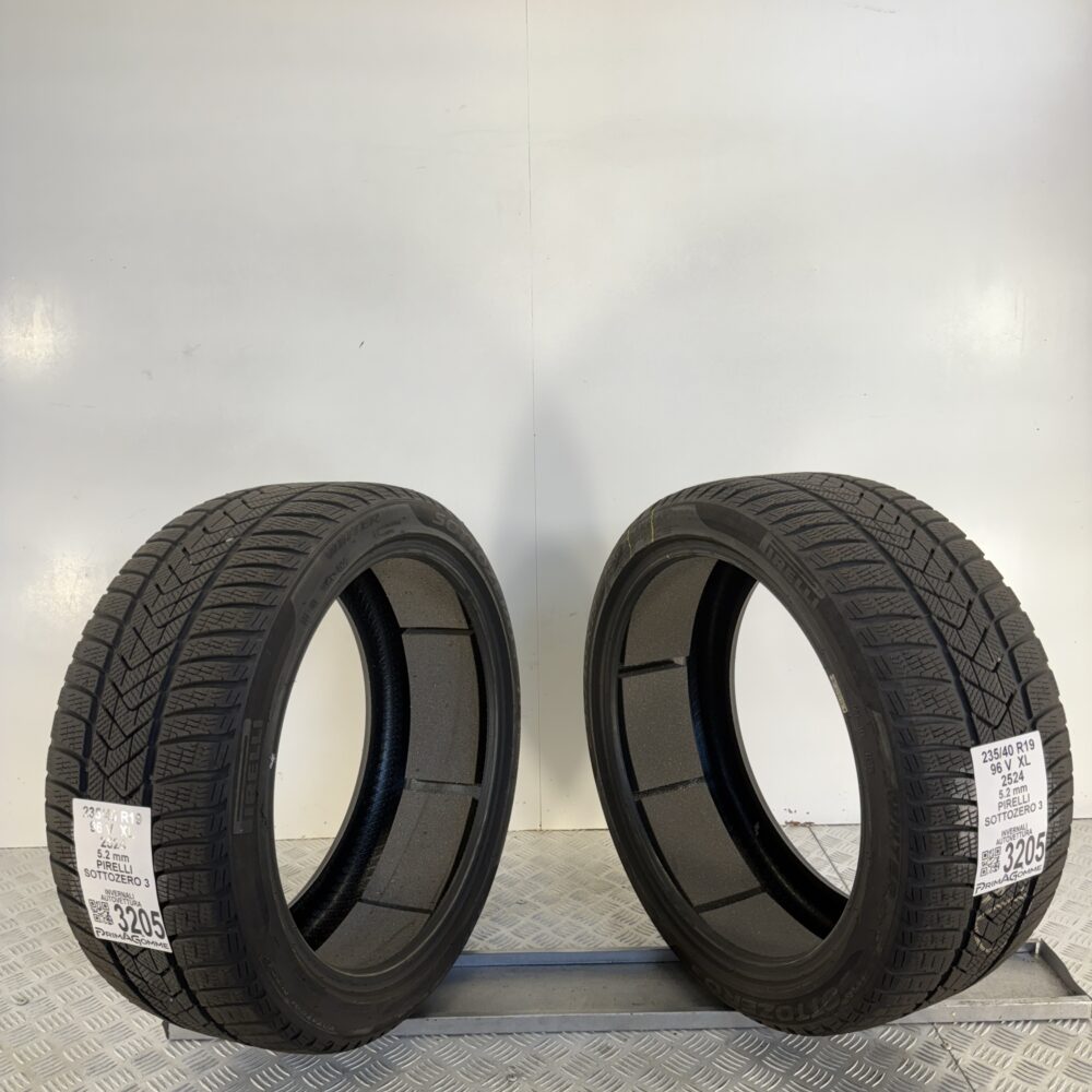 Gomme Usate 235 40 R19 XL 96V PIRELLI SOTTOZERO 3 74% Invernali - immagine 7