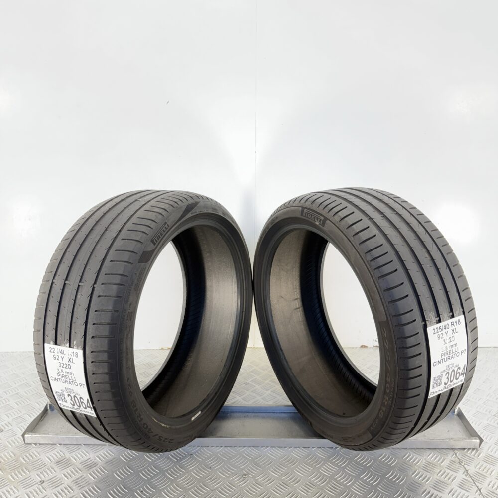 Gomme Usate 225 40 R18 XL 92Y Pirelli Cinturato P7 Estive - immagine 6