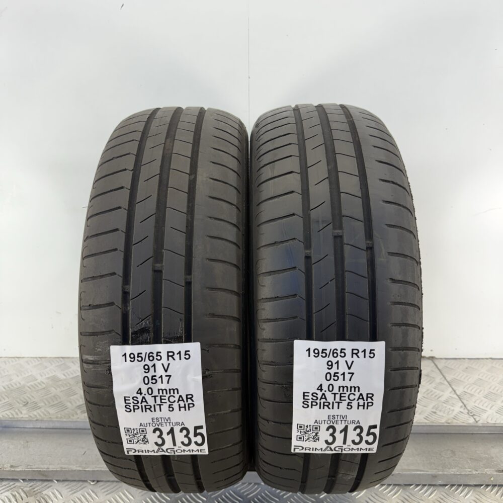 Gomme Usate 195 65 R15 91V Esa Tecar Spirit 5 HP Estive