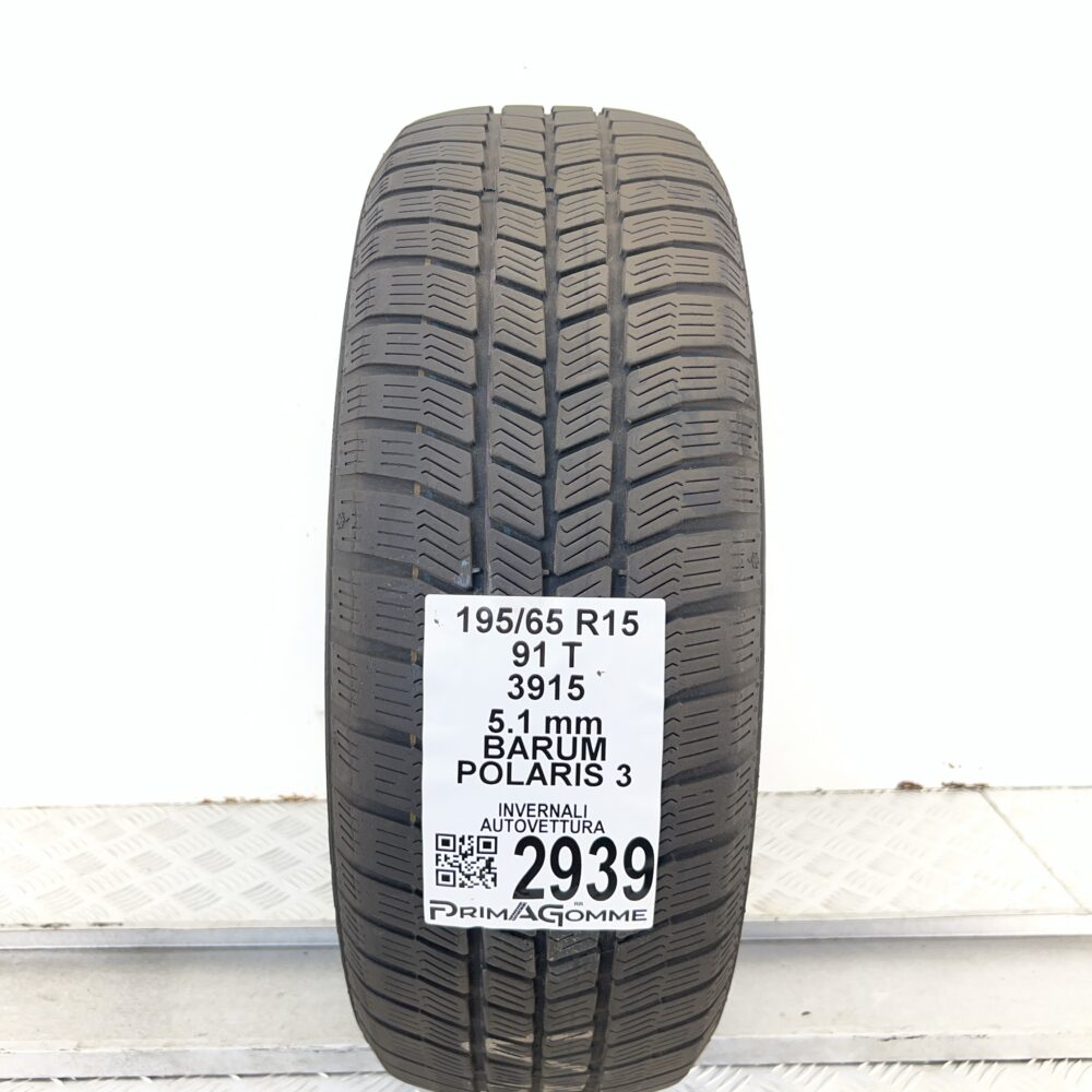Gomma Usata 195 65 R15 91T BARUM Polaris 3 Invernale