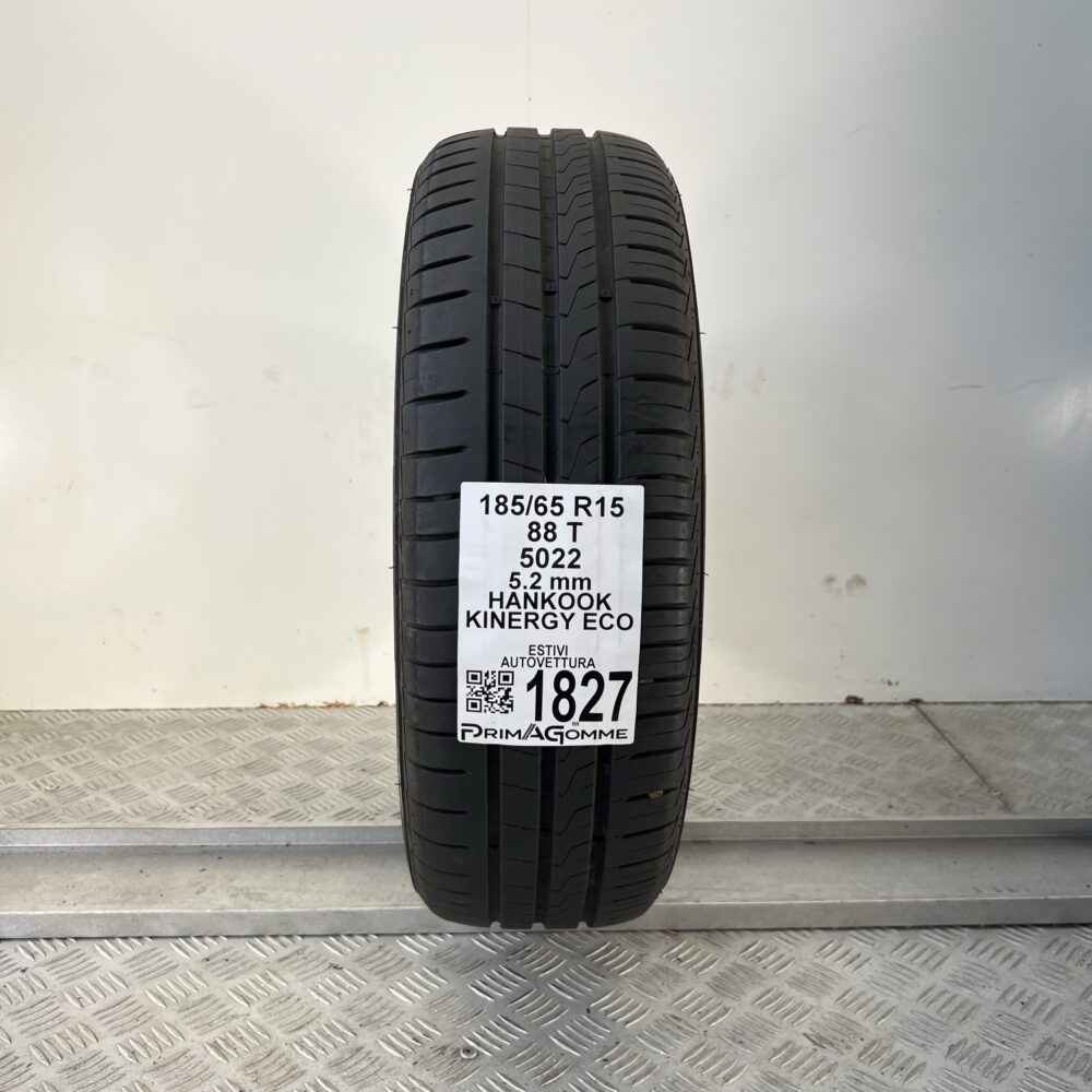 Pneumatico Usato 185 65 R15 88T HANKOOK Kinergy Eco 74% Estivo