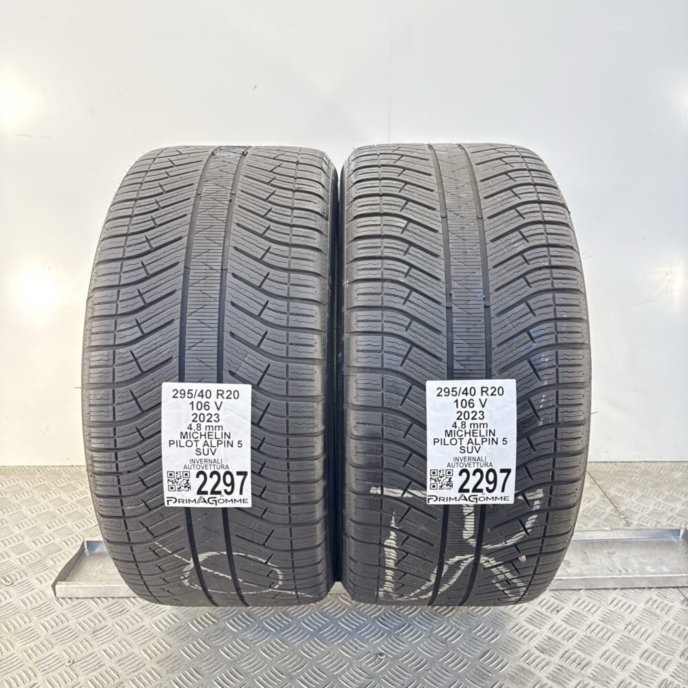Gomme Usate 295 40 R20 106V Michelin Pilot Alpin 5 SUV Invernali