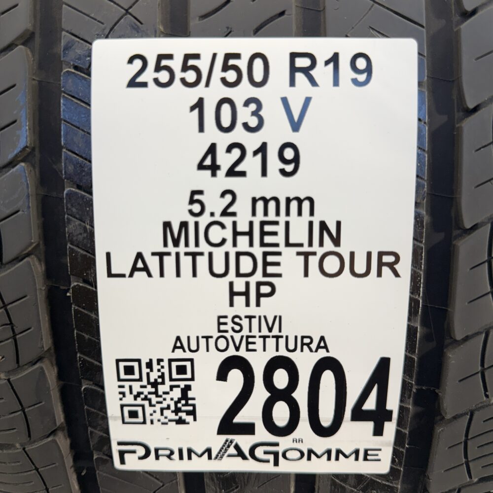 Gomme Usate 255 50 R19 103V Michelin Latitude Tour HP 74% Estive - immagine 3