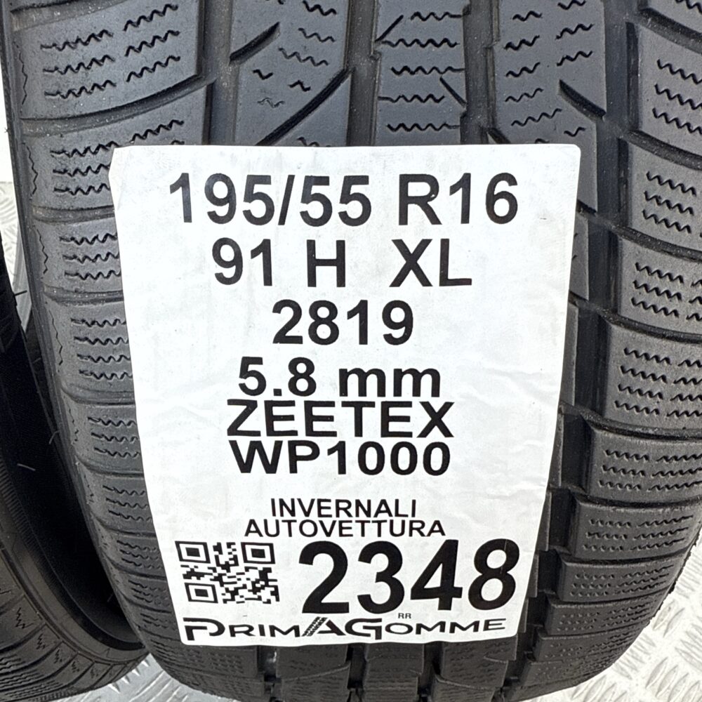 Gomme Usate 195 55 R16 XL 91H ZEETEX WP1000 83% Invernali - immagine 3