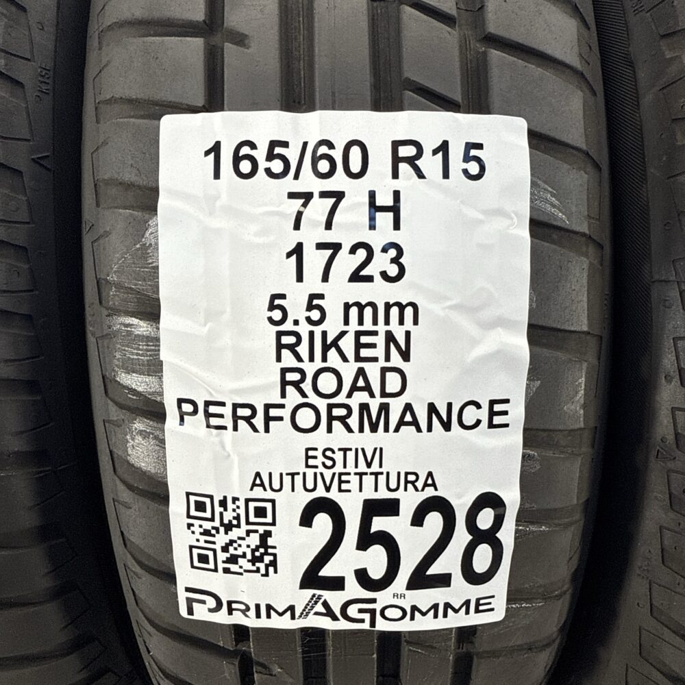 Gomme Usate 165 60 R15 77H Riken Road Performance 79% Estive - immagine 3