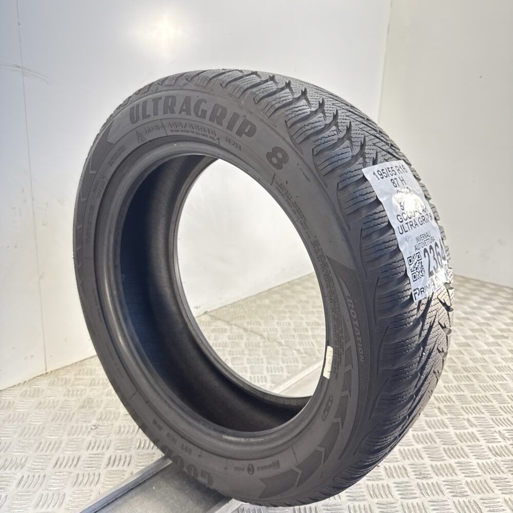 Gomma Usata 195 55 R16 87H Goodyear Ultra Grip 8 73% Invernale - immagine 5