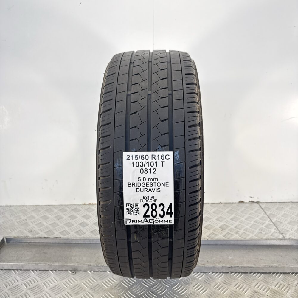 Gomma Usata 215 60 R16C 103/101T Bridgestone Duravis Estivo