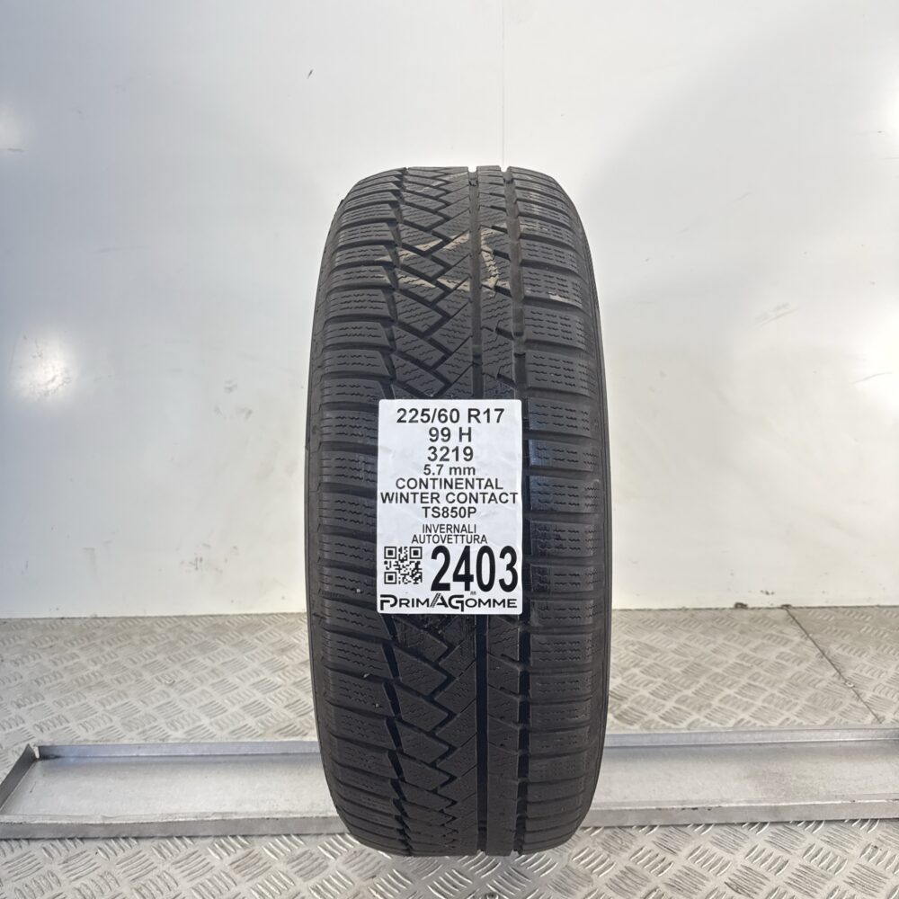 Gomma Usata 225 60 R17 99H Continental Winter Contact TS850P 71% Invernale