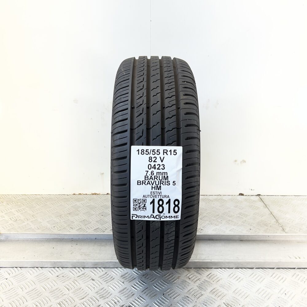 Pneumatico Usato 185 55 R15 82V BARUM Bravuris 5 HM 100% Estivo - immagine 4
