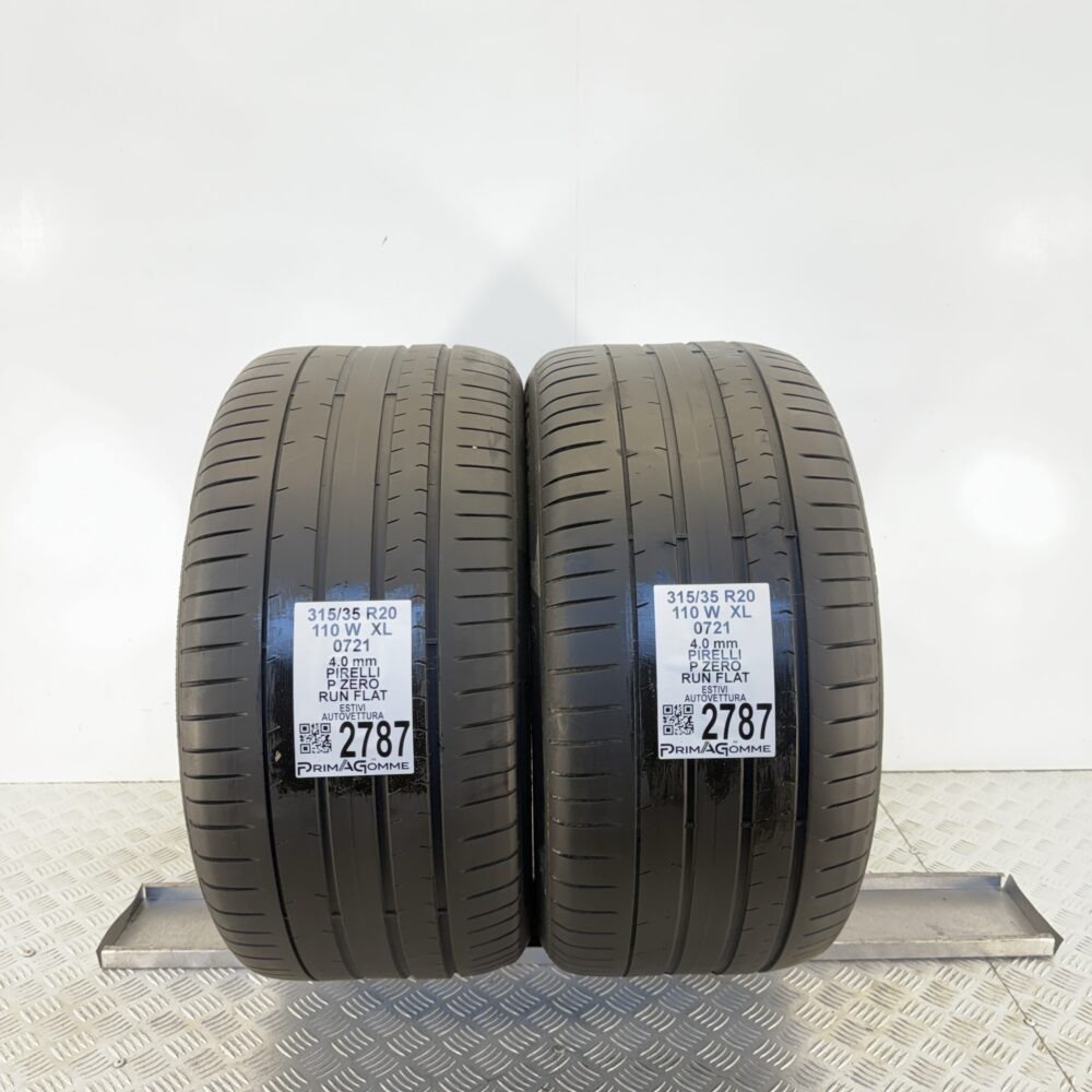 Gomme Usate 315 35 R20 XL 110W Pirelli P Zero RunFlat Estive
