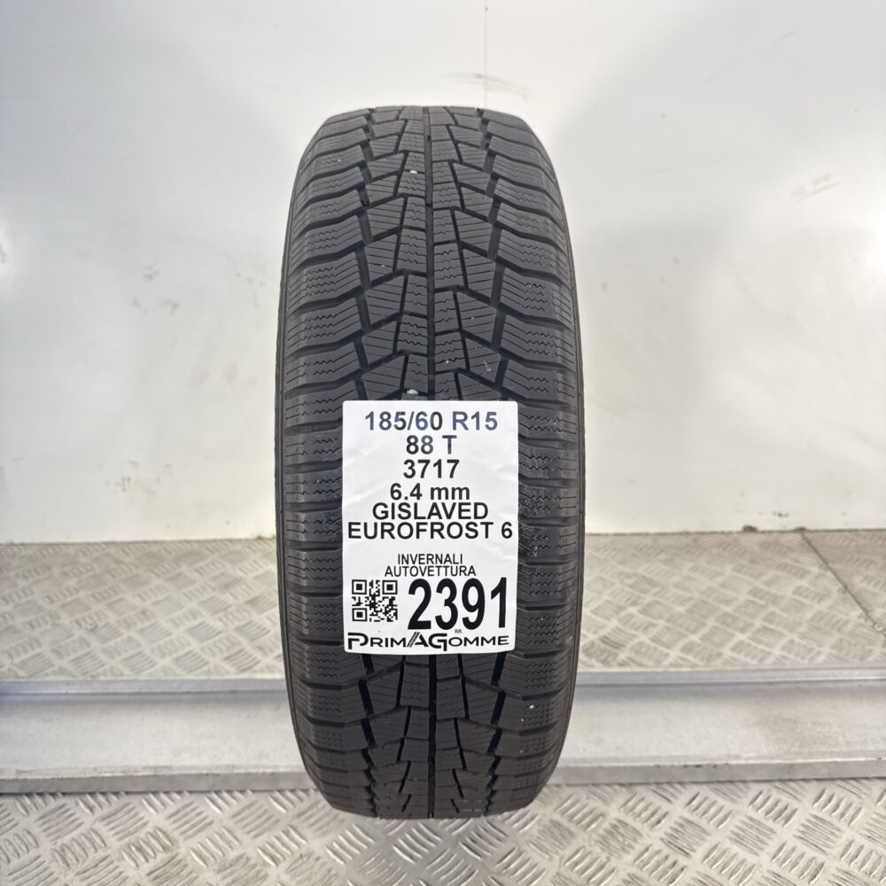 Gomma Usata 185 60 R15 88T Gislaved Eurofrost 6 80% Invernale